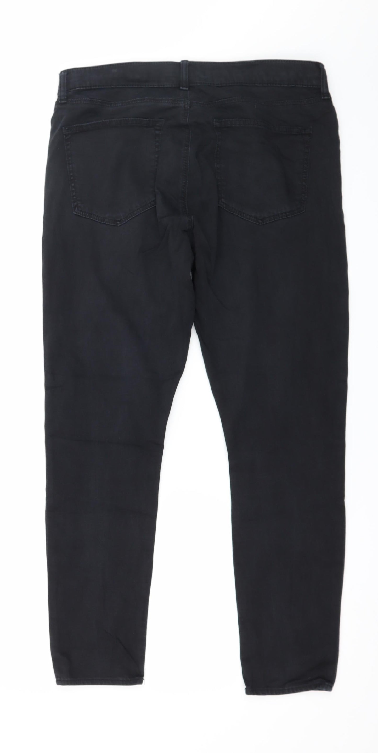 Topshop Womens Black  Denim Skinny Jeans Size 32 in L26 in