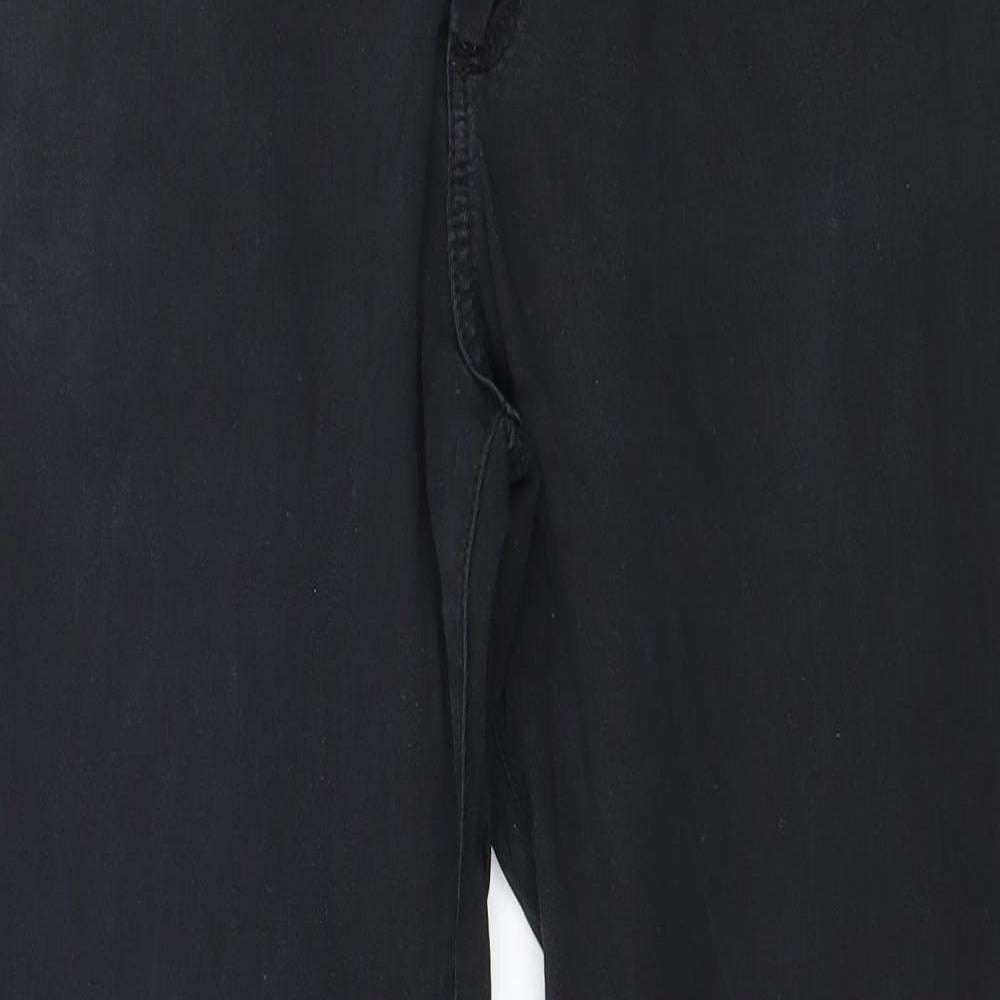 Topshop Womens Black  Denim Skinny Jeans Size 32 in L26 in