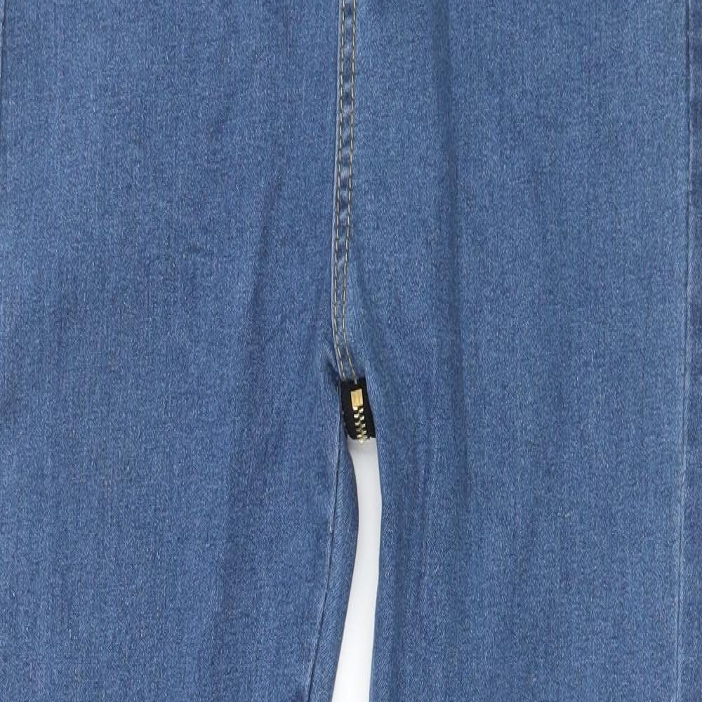 Womens UK Size S Preworn Regular Fit Skinny Blue Jeans