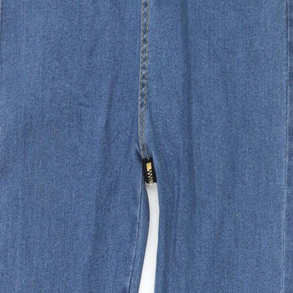 Womens UK Size S Preworn Regular Fit Skinny Blue Jeans