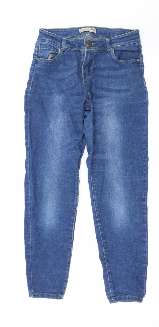 Denim & Co. Womens Blue  Denim Skinny Jeans Size 10 L25 in