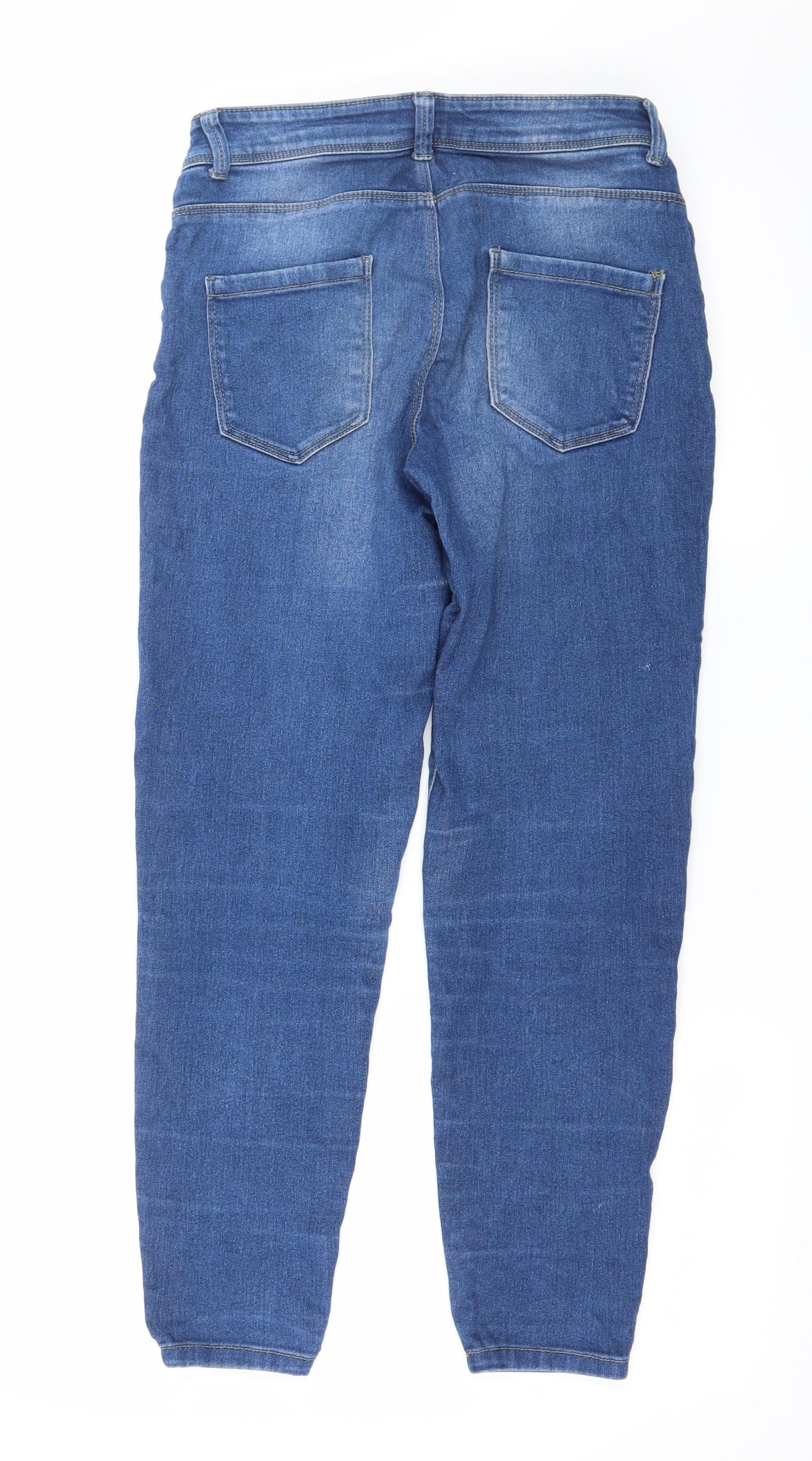 Denim & Co. Womens Blue  Denim Skinny Jeans Size 10 L25 in