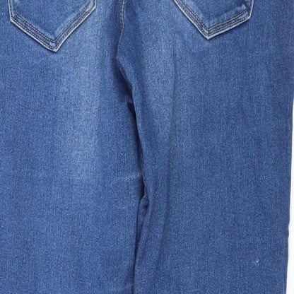 Denim & Co. Womens Blue  Denim Skinny Jeans Size 10 L25 in
