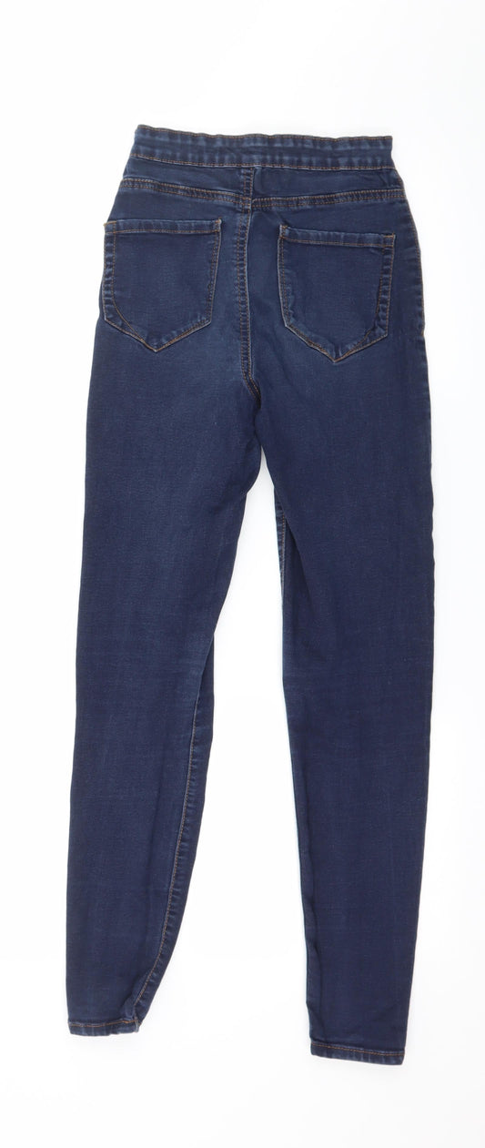 Denim & Co. Womens Blue  Denim Skinny Jeans Size 8 L27 in