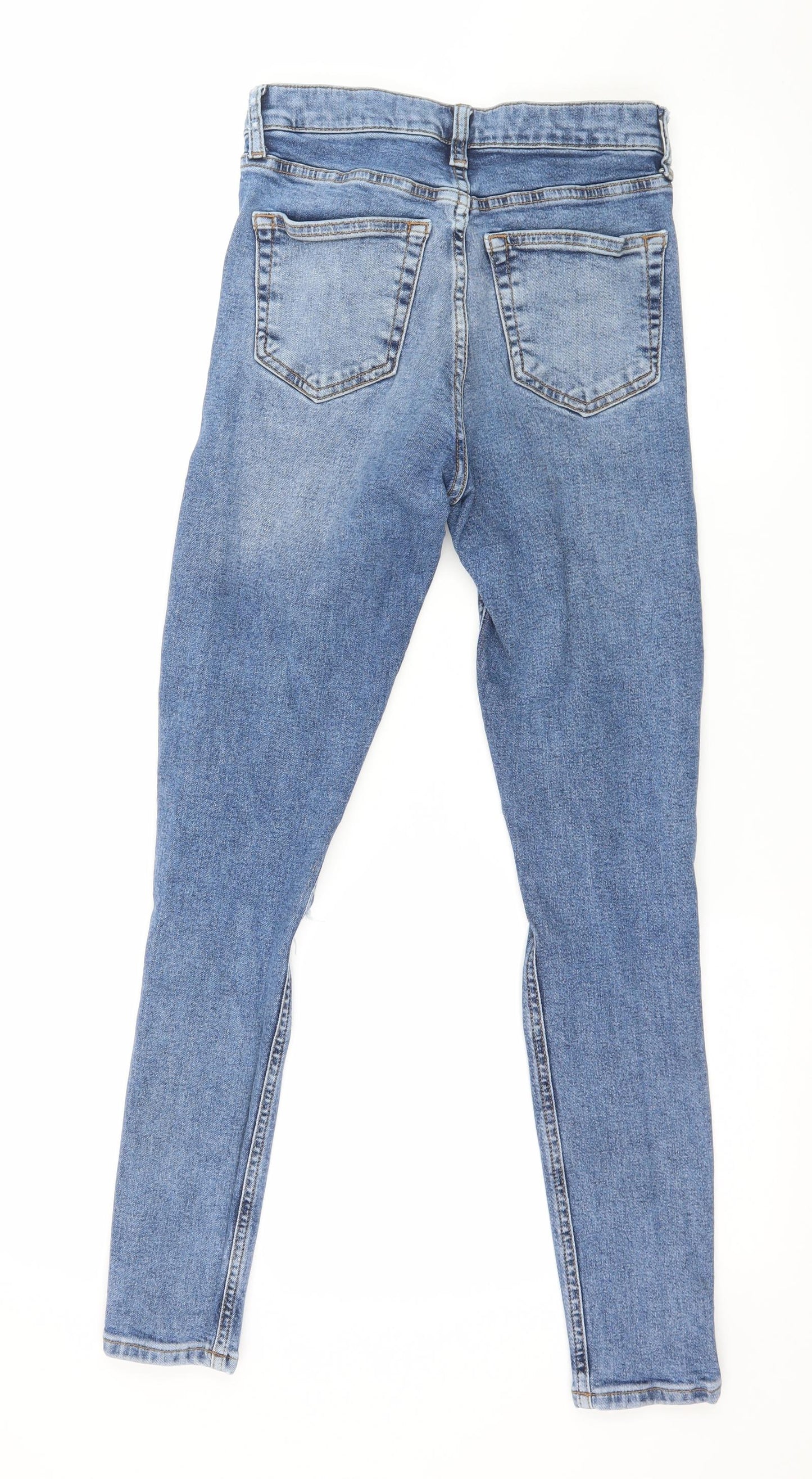 Topshop Womens Black  Denim Skinny Jeans Size 26 in L27 in