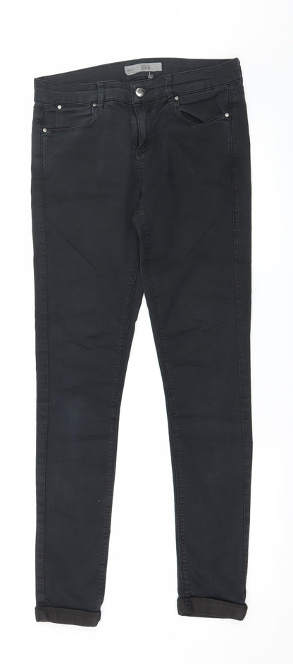 Womens UK Size 28 in Topshop Regular Fit Skinny Black Jeans