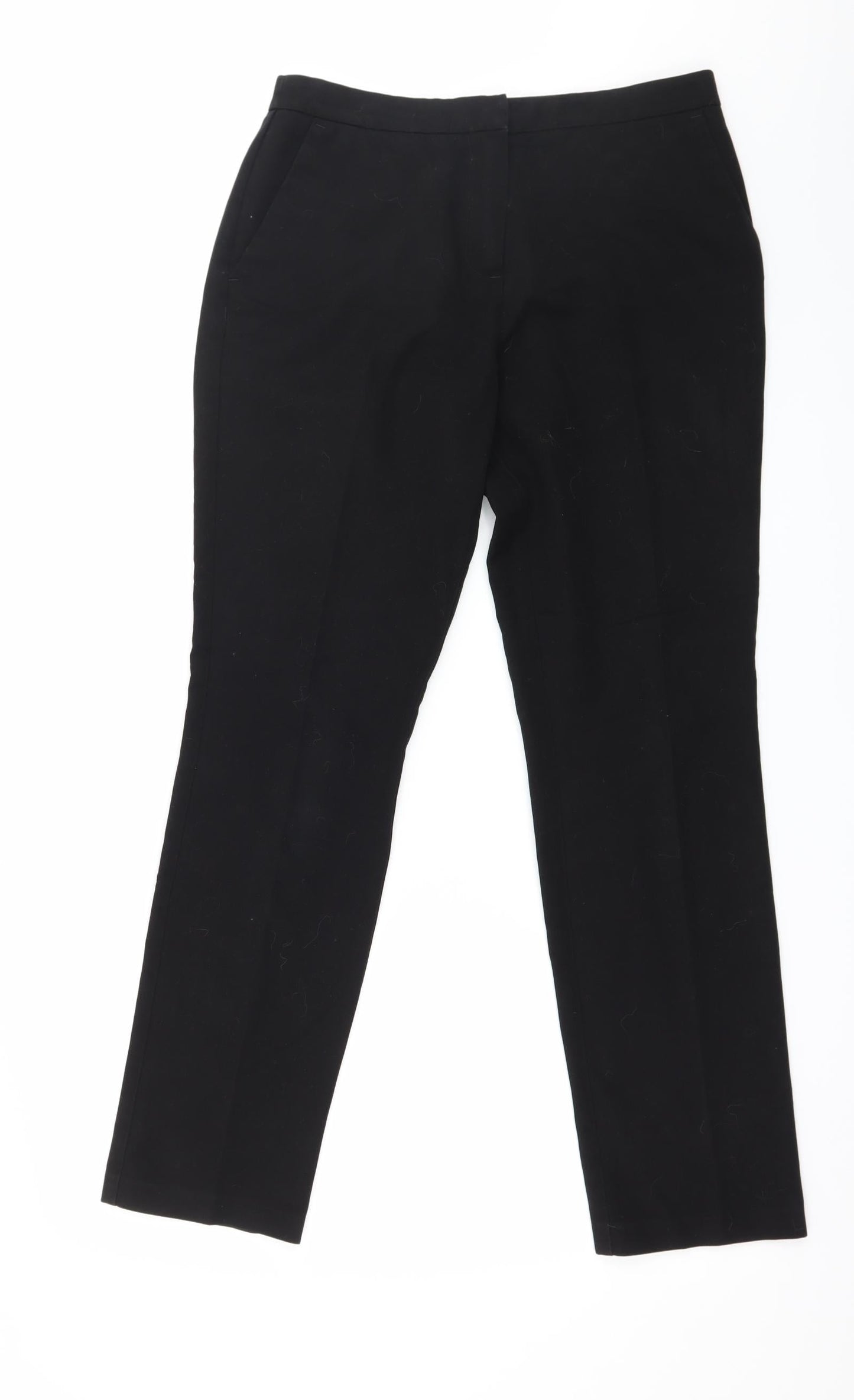 Womens UK Size 8 Papaya Regular Fit  Black Trousers