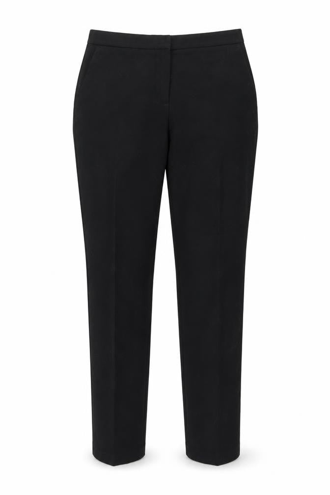 Womens UK Size 8 Papaya Regular Fit  Black Trousers