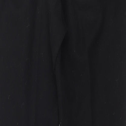 Womens UK Size 8 Papaya Regular Fit  Black Trousers