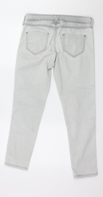 Womens UK Size 10 Marks and Spencer Regular Fit Skinny Grey Jeans