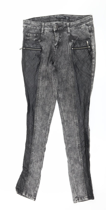 Blind Date Womens Grey  Denim Skinny Jeans Size S L29 in