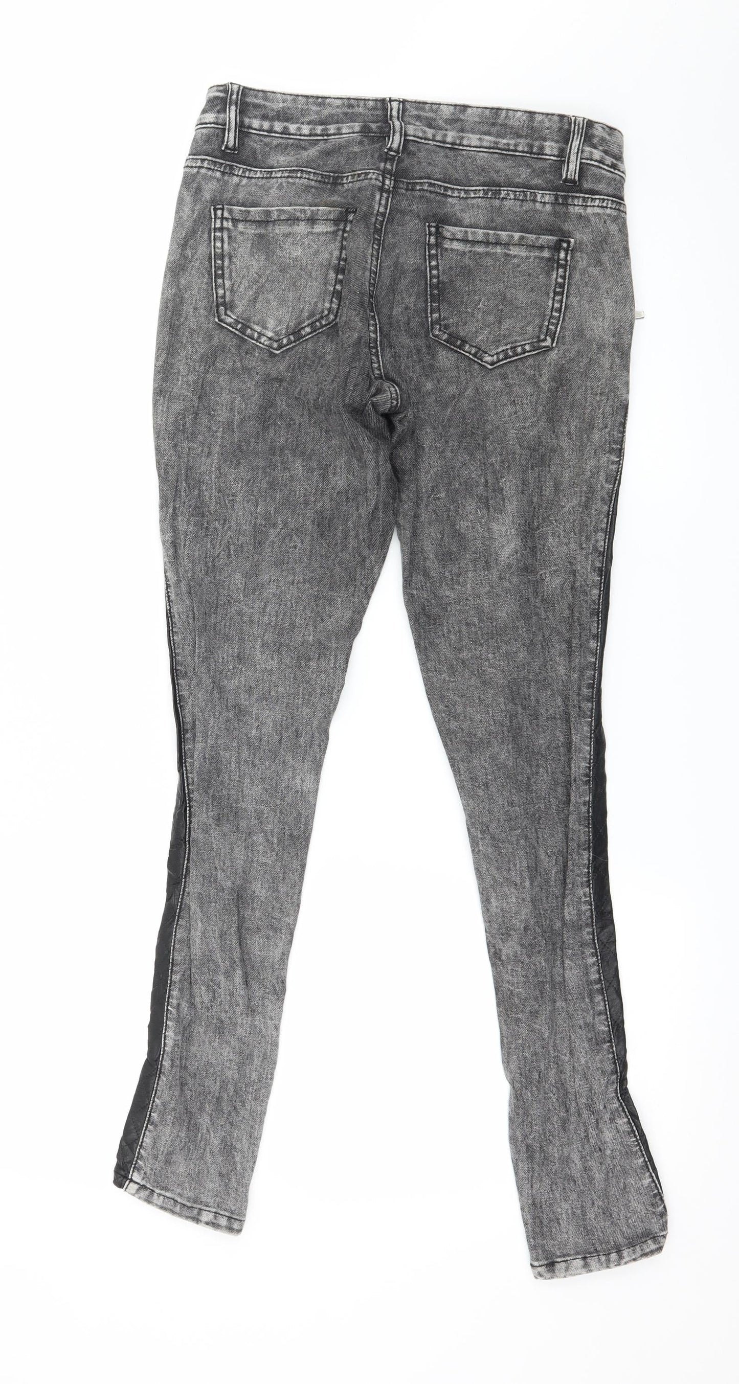 Blind Date Womens Grey  Denim Skinny Jeans Size S L29 in