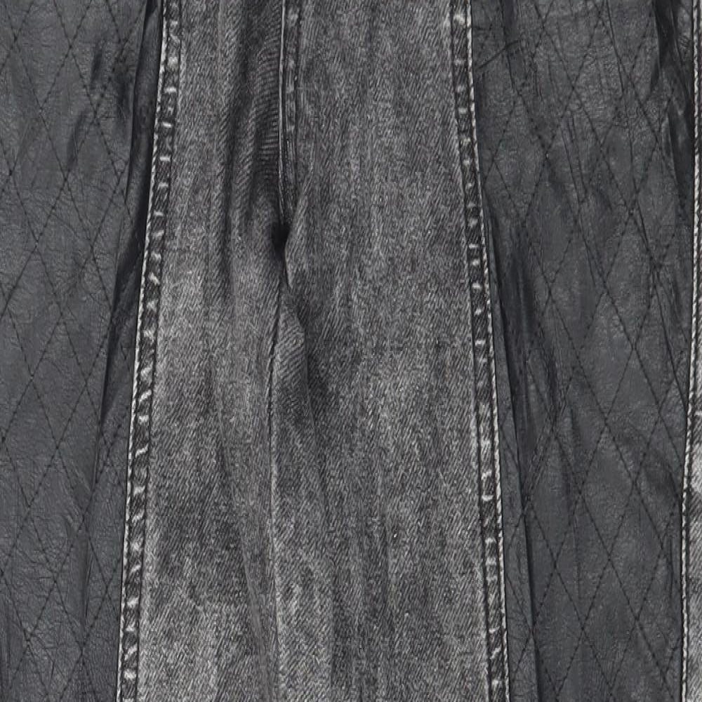 Blind Date Womens Grey  Denim Skinny Jeans Size S L29 in