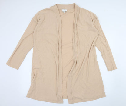 Topshop Womens Pink  Jersey Cardigan Jumper Size M  - Ribbed