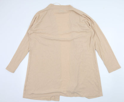 Topshop Womens Pink  Jersey Cardigan Jumper Size M  - Ribbed