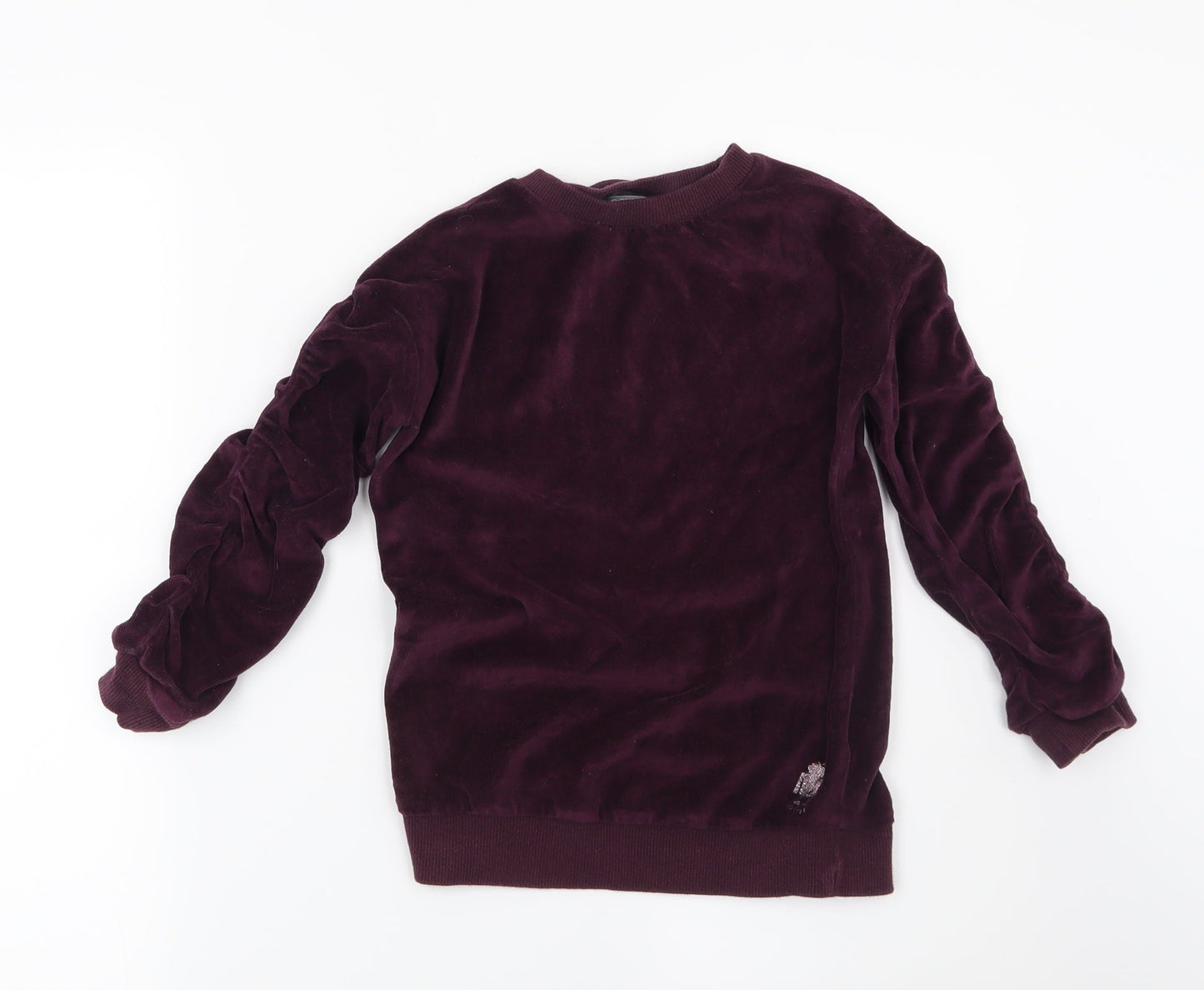 NEXT Girls Purple   Pullover Sweatshirt Size 6 Years  - Robot