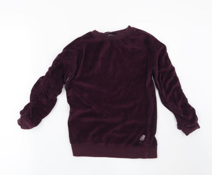 NEXT Girls Purple   Pullover Sweatshirt Size 6 Years  - Robot