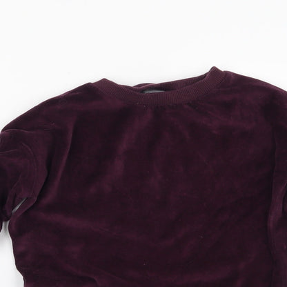 NEXT Girls Purple   Pullover Sweatshirt Size 6 Years  - Robot