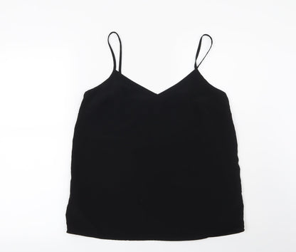 Womens UK Size 10 NEXT Black Basic Blouse