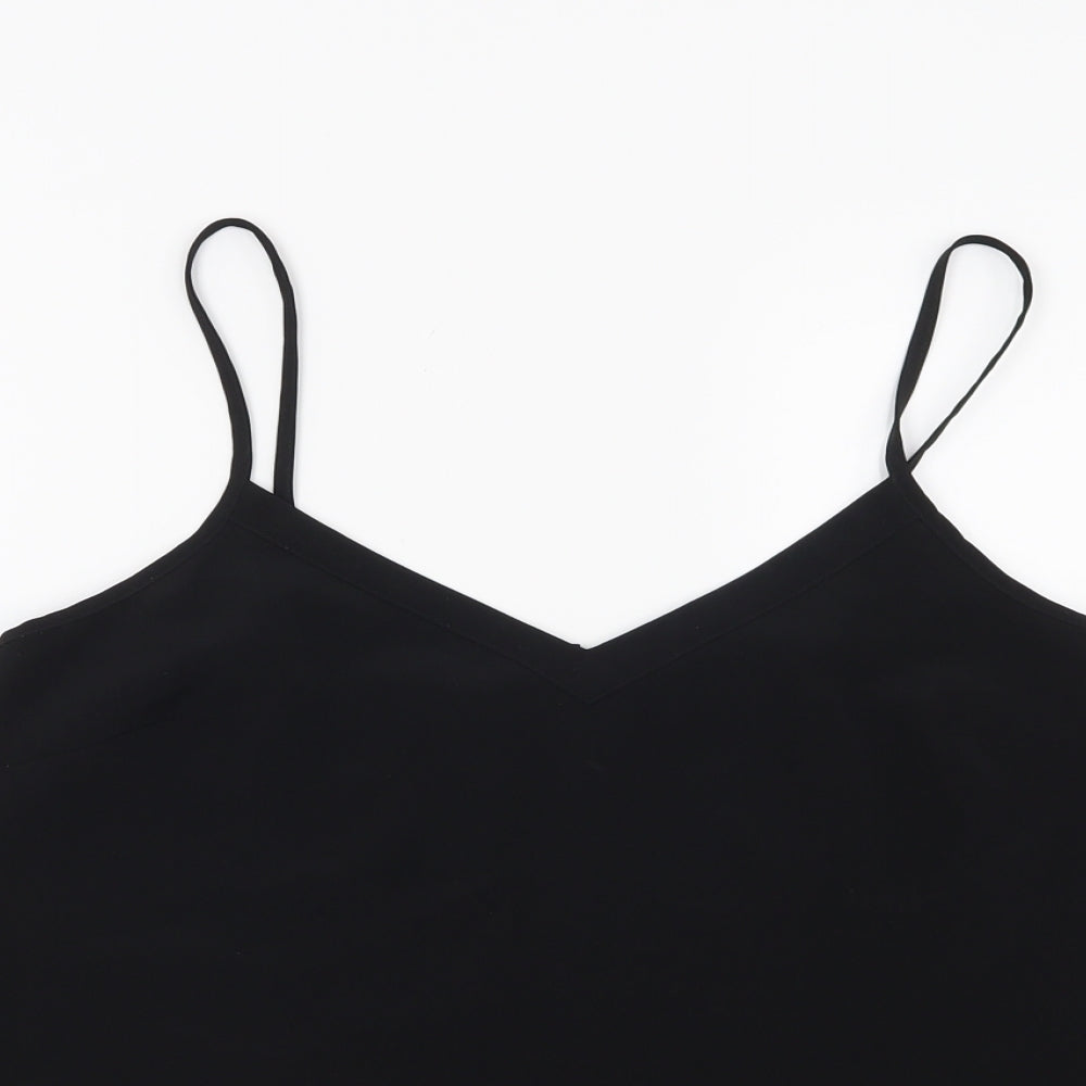 Womens UK Size 10 NEXT Black Basic Blouse