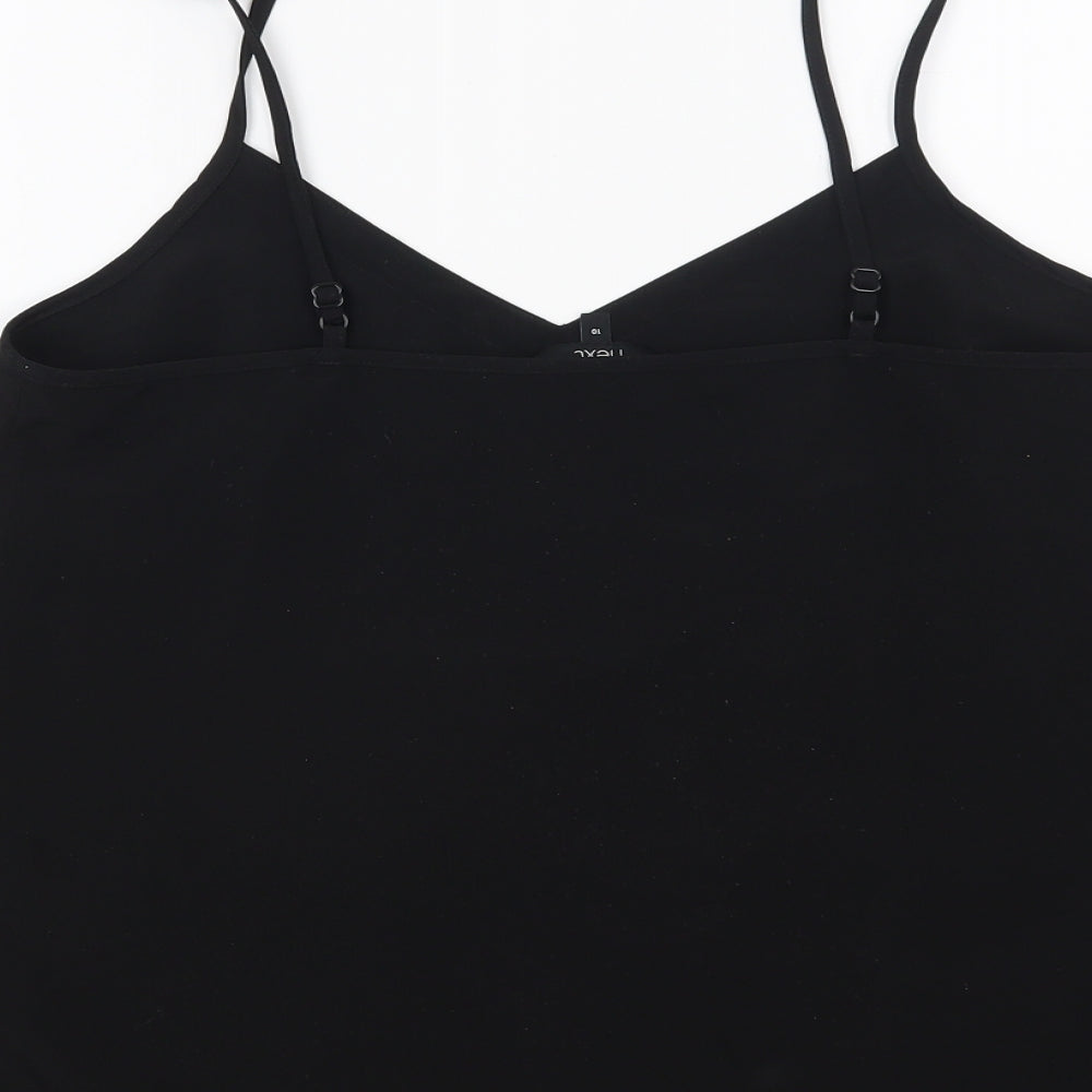 Womens UK Size 10 NEXT Black Basic Blouse