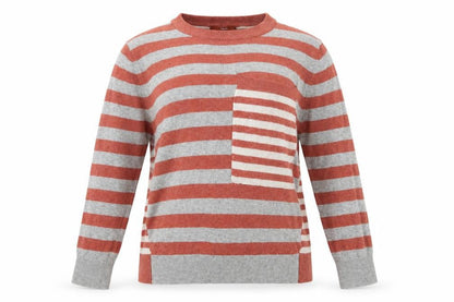 Next Womens Red Striped  Pullover Jumper Size 12