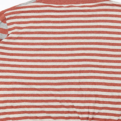Next Womens Red Striped  Pullover Jumper Size 12