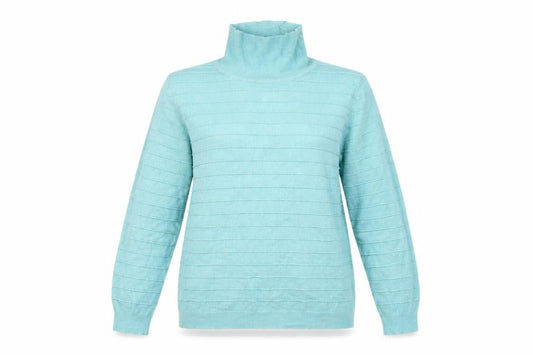 Bonmarché Womens Green Striped  Pullover Jumper Size L