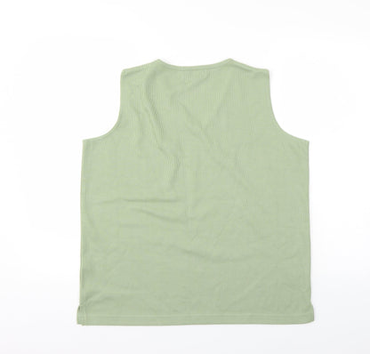 Womens UK Size M Bonmarché Green Basic T-Shirt
