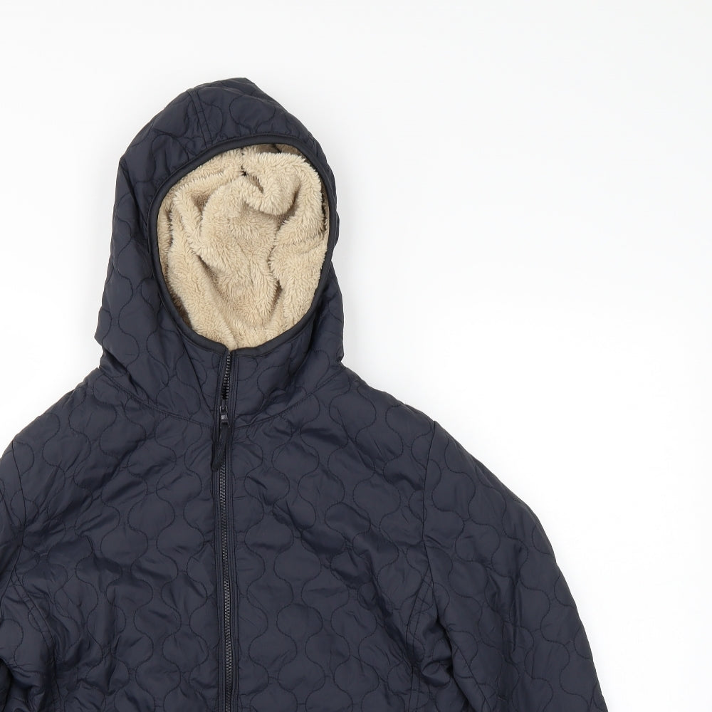 UNI QLO Womens Blue   Quilted Jacket