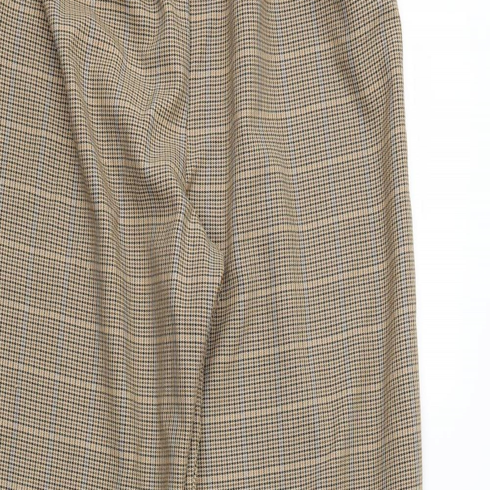 Womens UK Size 16 Top Shop Regular Fit  Brown Trousers
