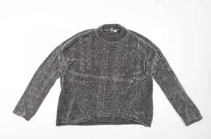 Divided Womens Grey   Pullover Jumper Size L
