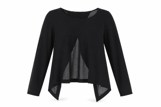 Womens UK Size M Preworn Black Wrap Blouse