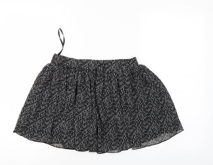 Atmosphere Womens Black Striped  Flare Skirt Size 8