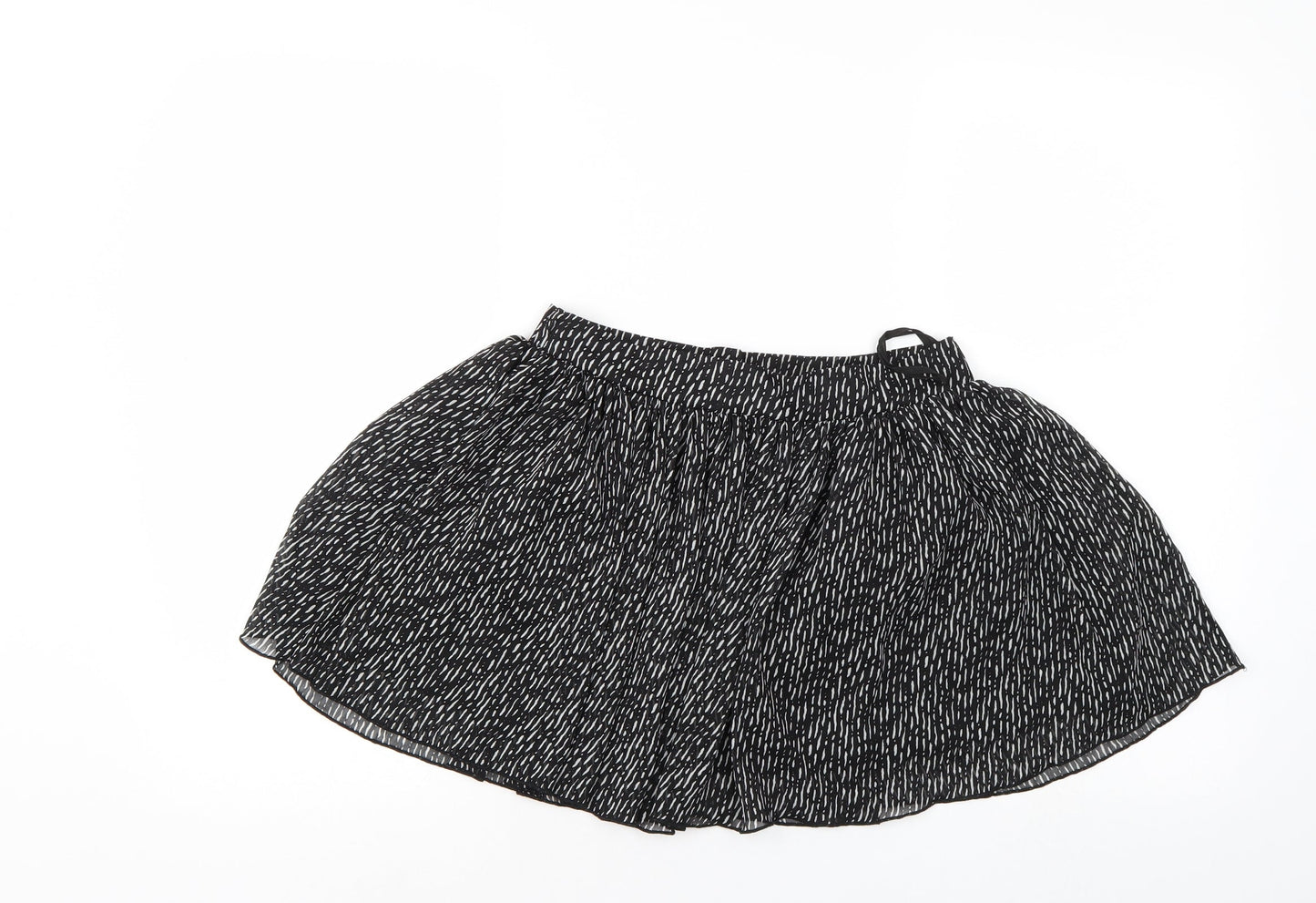 Atmosphere Womens Black Striped  Flare Skirt Size 8