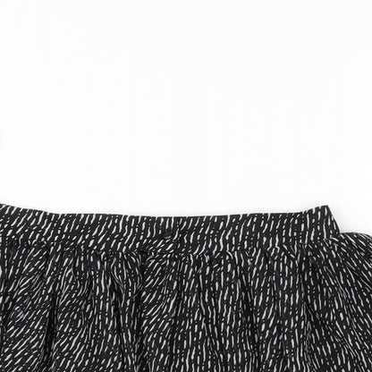 Atmosphere Womens Black Striped  Flare Skirt Size 8
