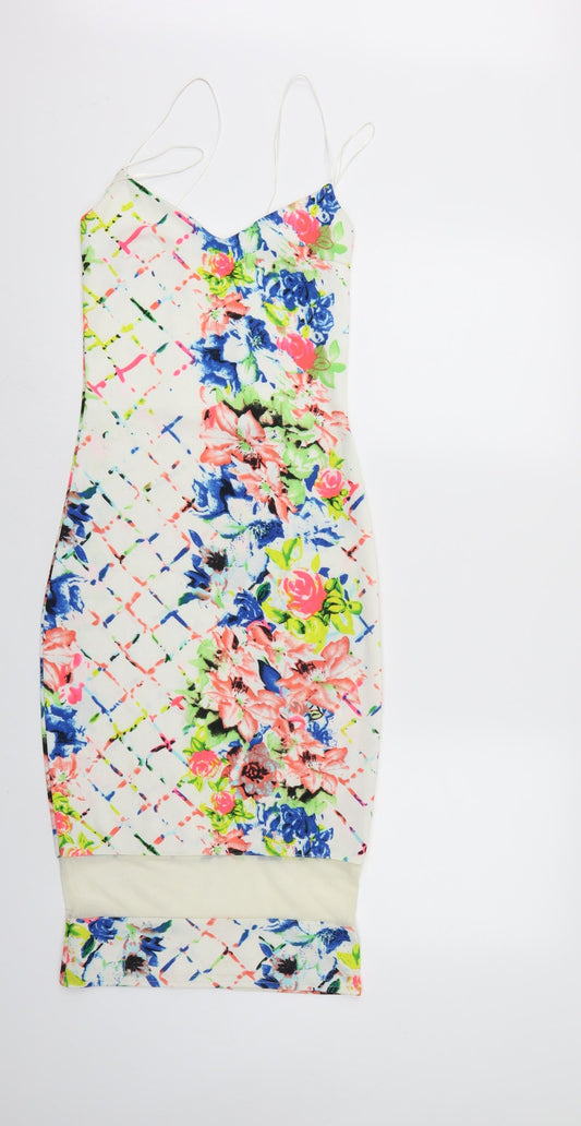 Diva Womens Multicoloured Floral  Bodycon