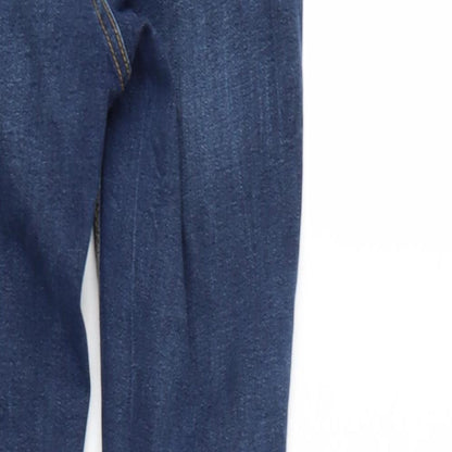 Denim & Co. Womens Blue  Denim Skinny Jeans Size 8 L28 in - Elastic Waist