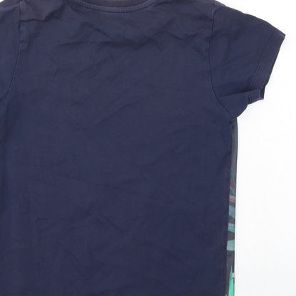 Boys Boys Multicoloured Floral  Basic T-Shirt Size 10 Years