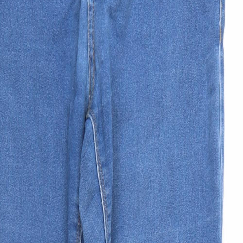 Denim & Co. Womens Blue  Denim Tapered Jeans Size 12 L28 in