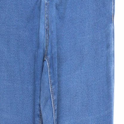 Denim & Co. Womens Blue  Denim Tapered Jeans Size 12 L28 in
