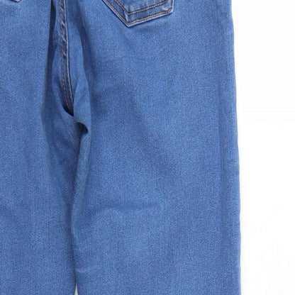 Denim & Co. Womens Blue  Denim Tapered Jeans Size 12 L28 in