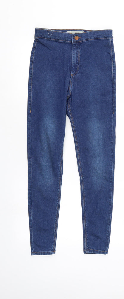 Mens UK Size 28 Top Shop Regular Fit Skinny Blue Jeans