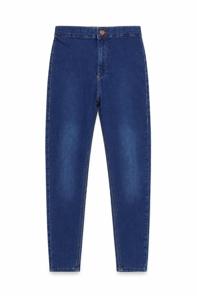 Topshop Womens Blue  Denim Skinny Jeans Size 28 L30 in