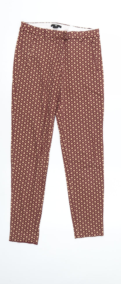 Womens UK Size 6 H&M Regular Fit  Multicoloured Trousers
