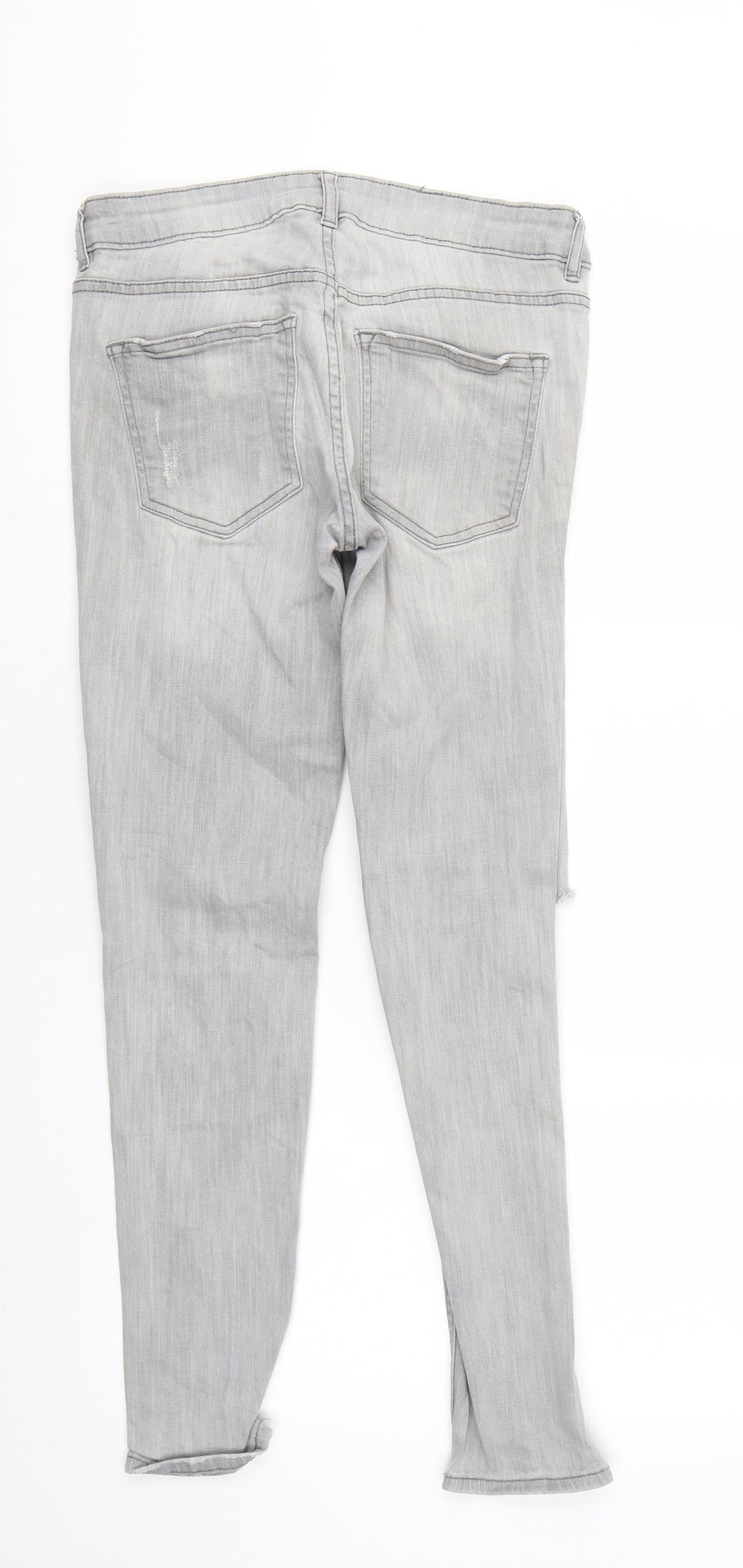Womens UK Size 12 Divided Regular Fit Tapered Red Jeans