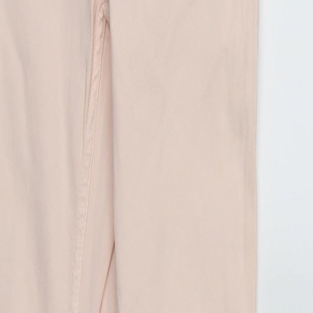 Womens UK Size 6 Stradivarius Regular Fit Skinny Pink Jeans