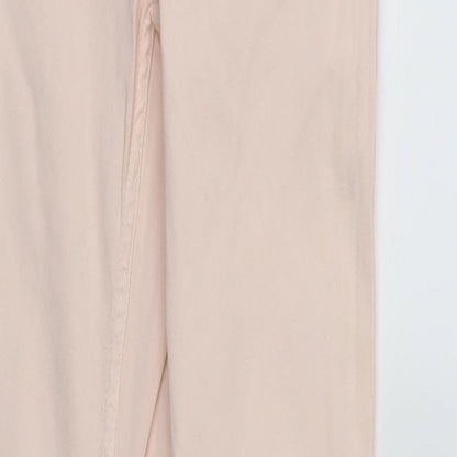 Womens UK Size 6 Stradivarius Regular Fit Skinny Pink Jeans