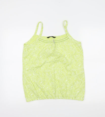 Womens UK Size 12 BM Green Basic Tank