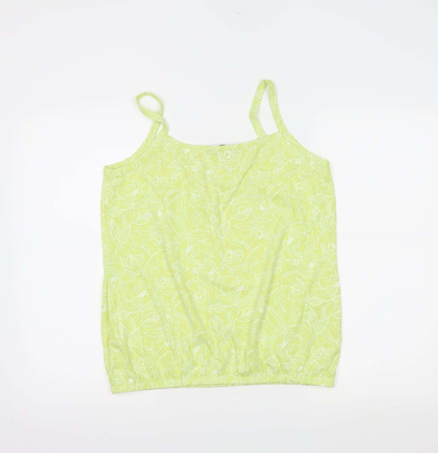 Womens UK Size 12 BM Green Basic Tank